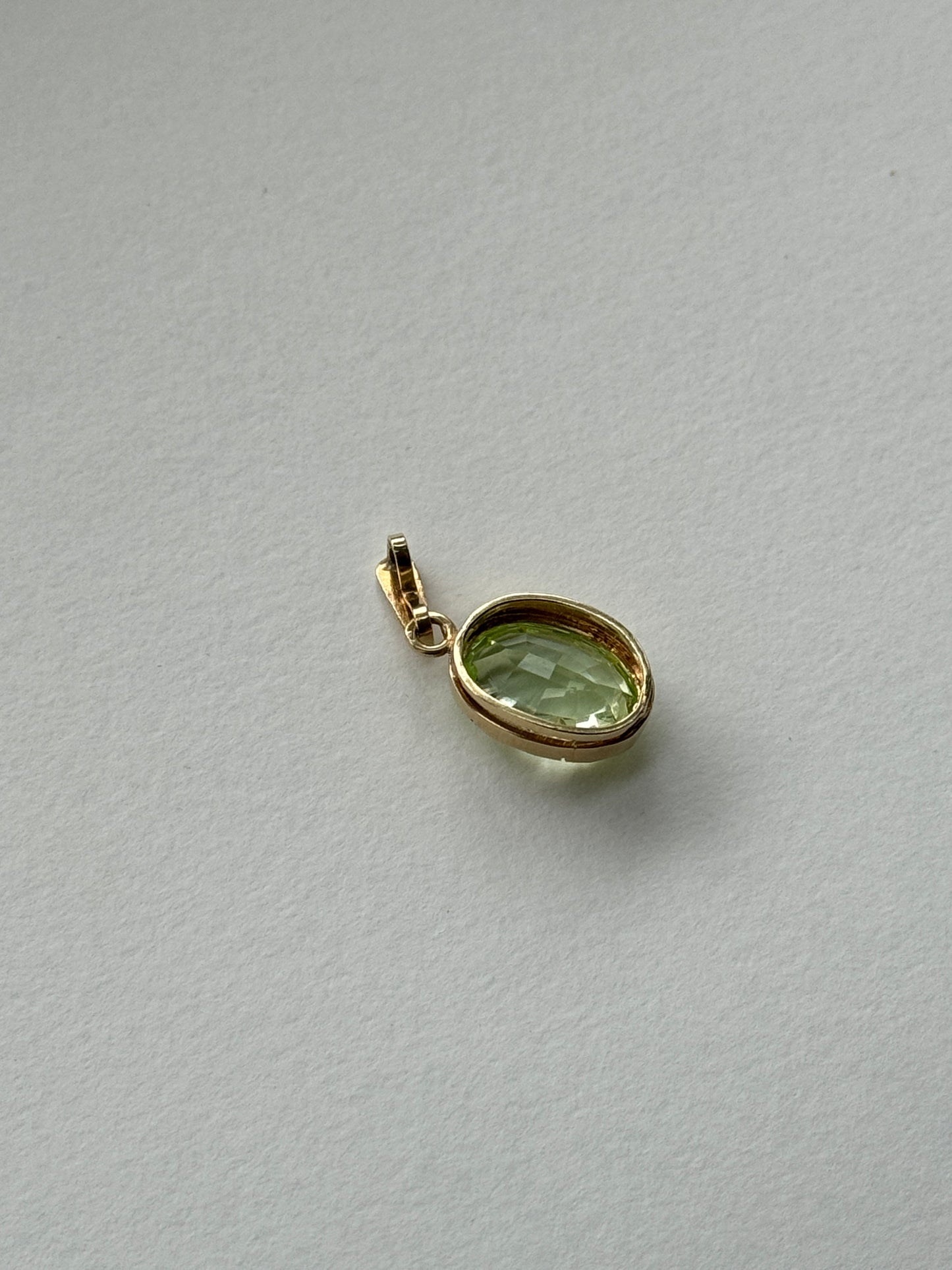 14 carat gold spinel pendant