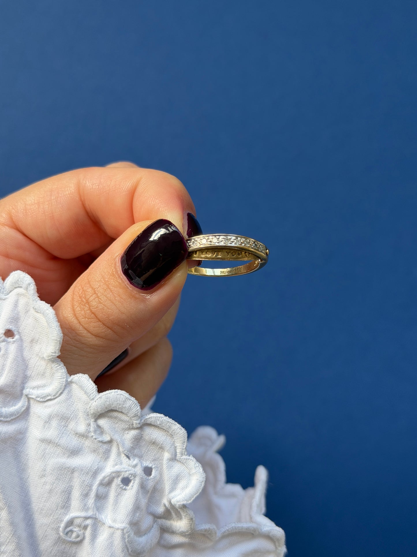 9ct diamond 'I LOVE YOU' ring