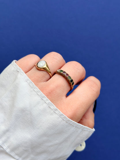 9ct opal signet ring