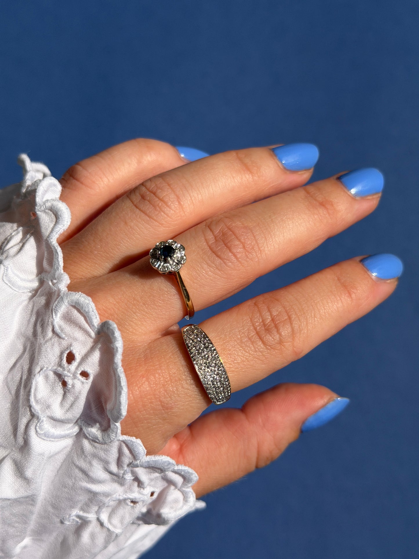 9ct diamond band ring
