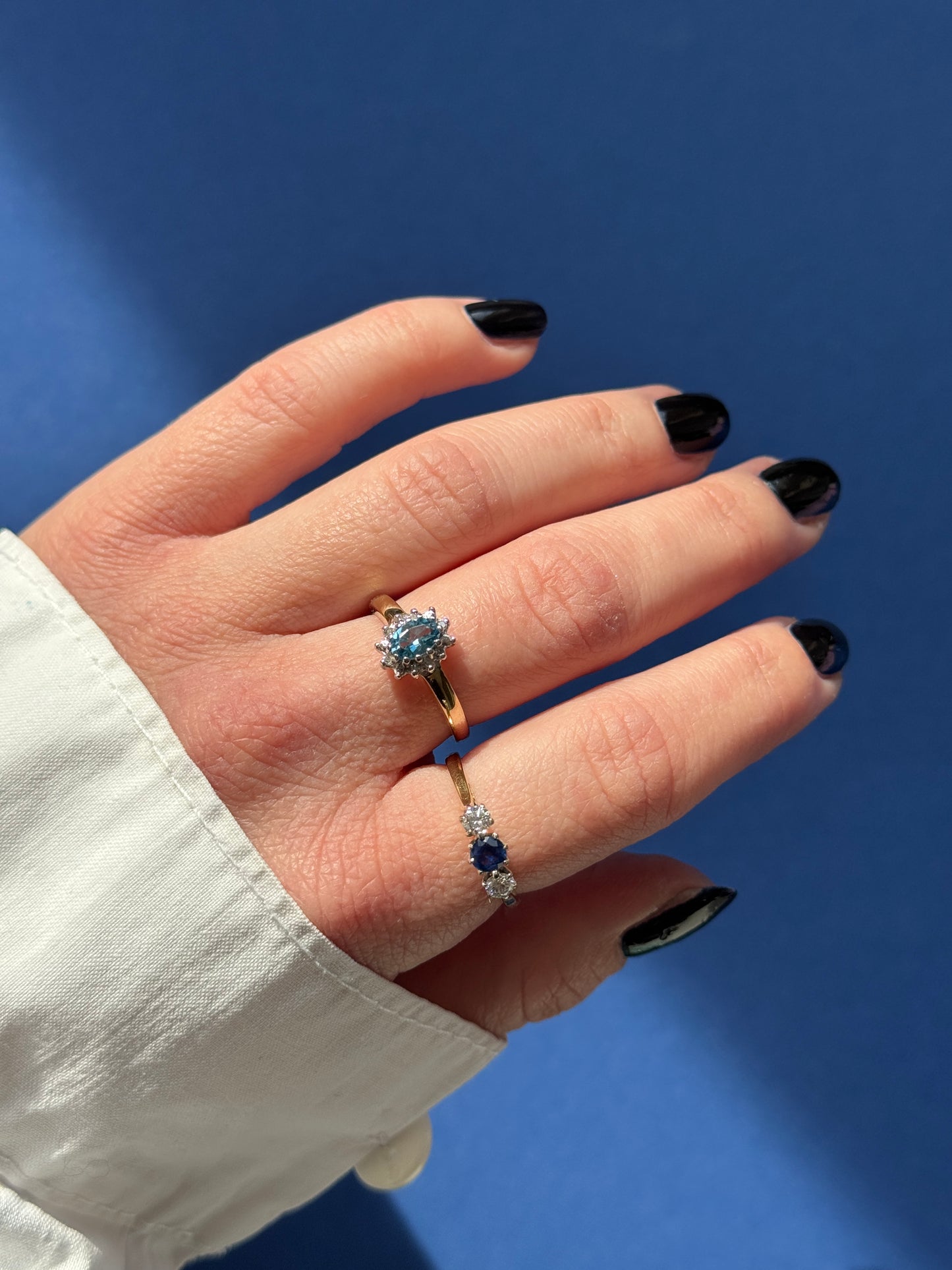 9ct Diana topaz & diamond