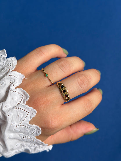 14ct emerald ring