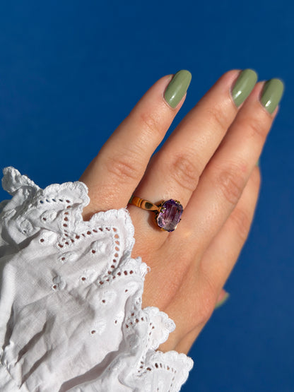 antique 22ct gold ametrine ring