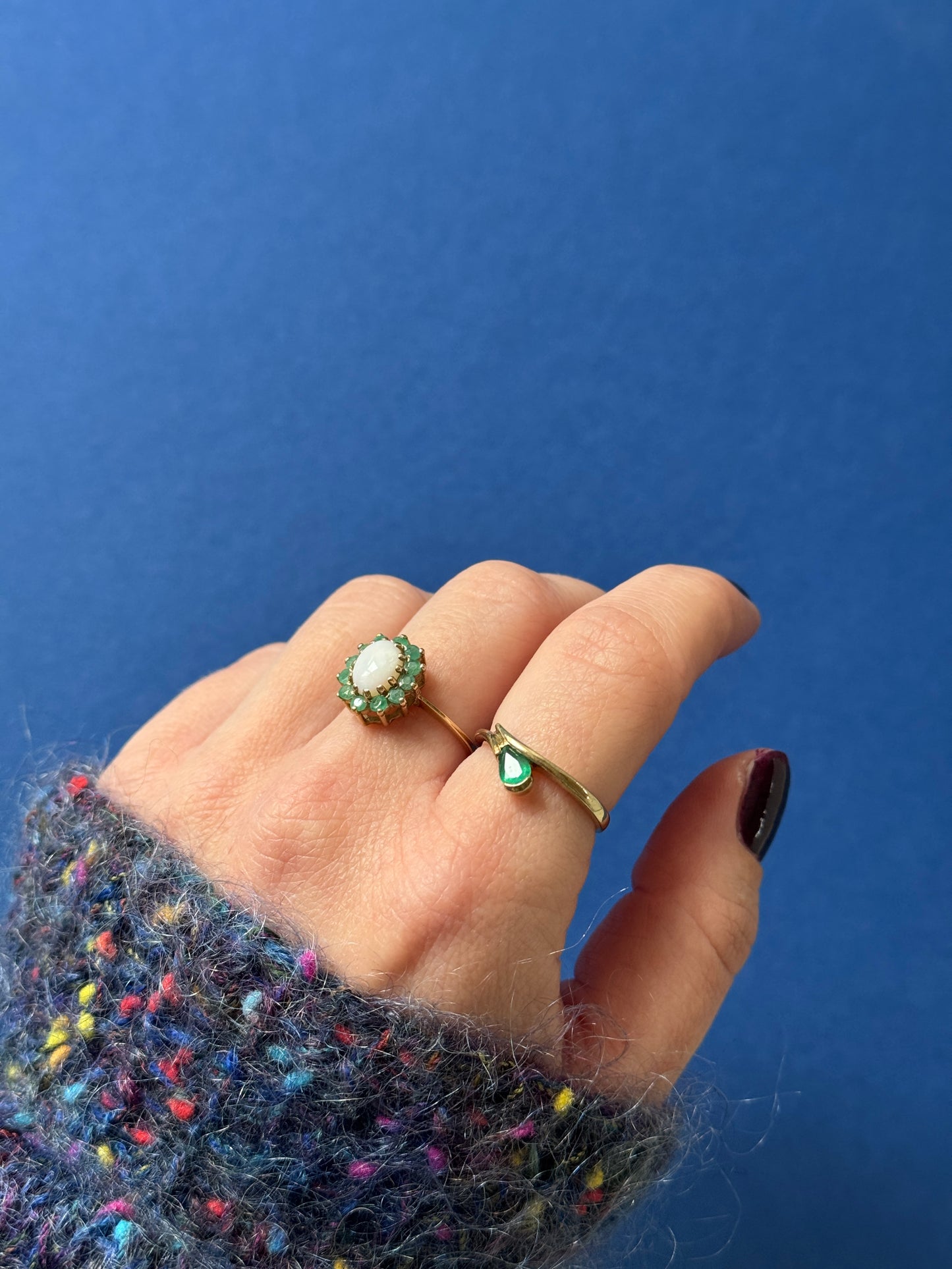 9ct emerald drop