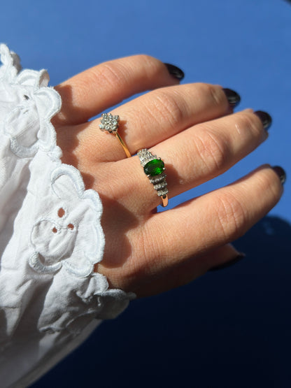 18ct diamond cluster ring