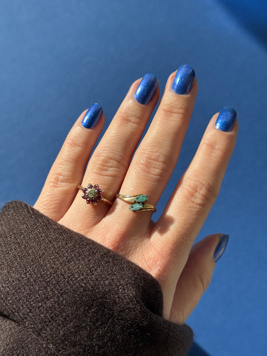 8ct opal twist ring