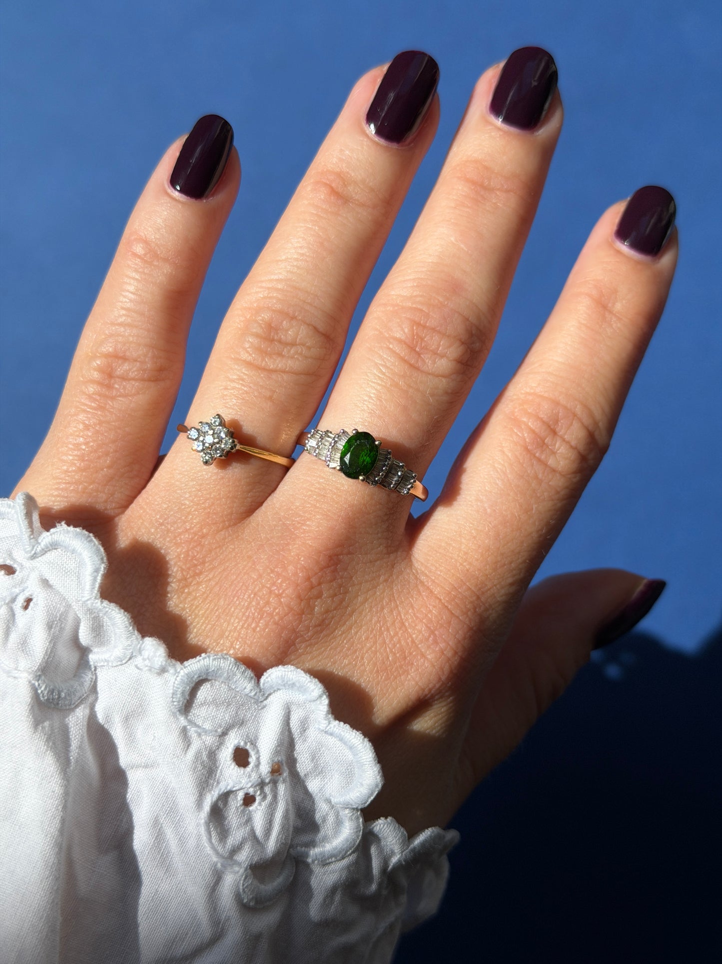 18ct diamond cluster ring