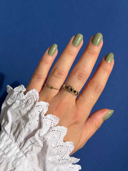 14ct emerald ring