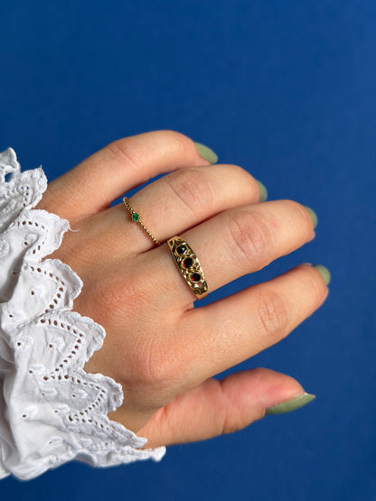 14ct emerald ring