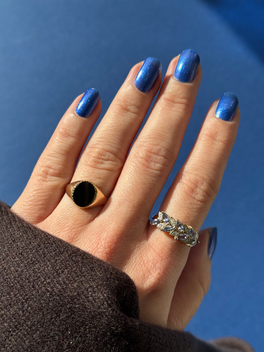 9ct onyx signet