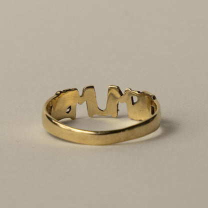 9ct 'MUM' band ring
