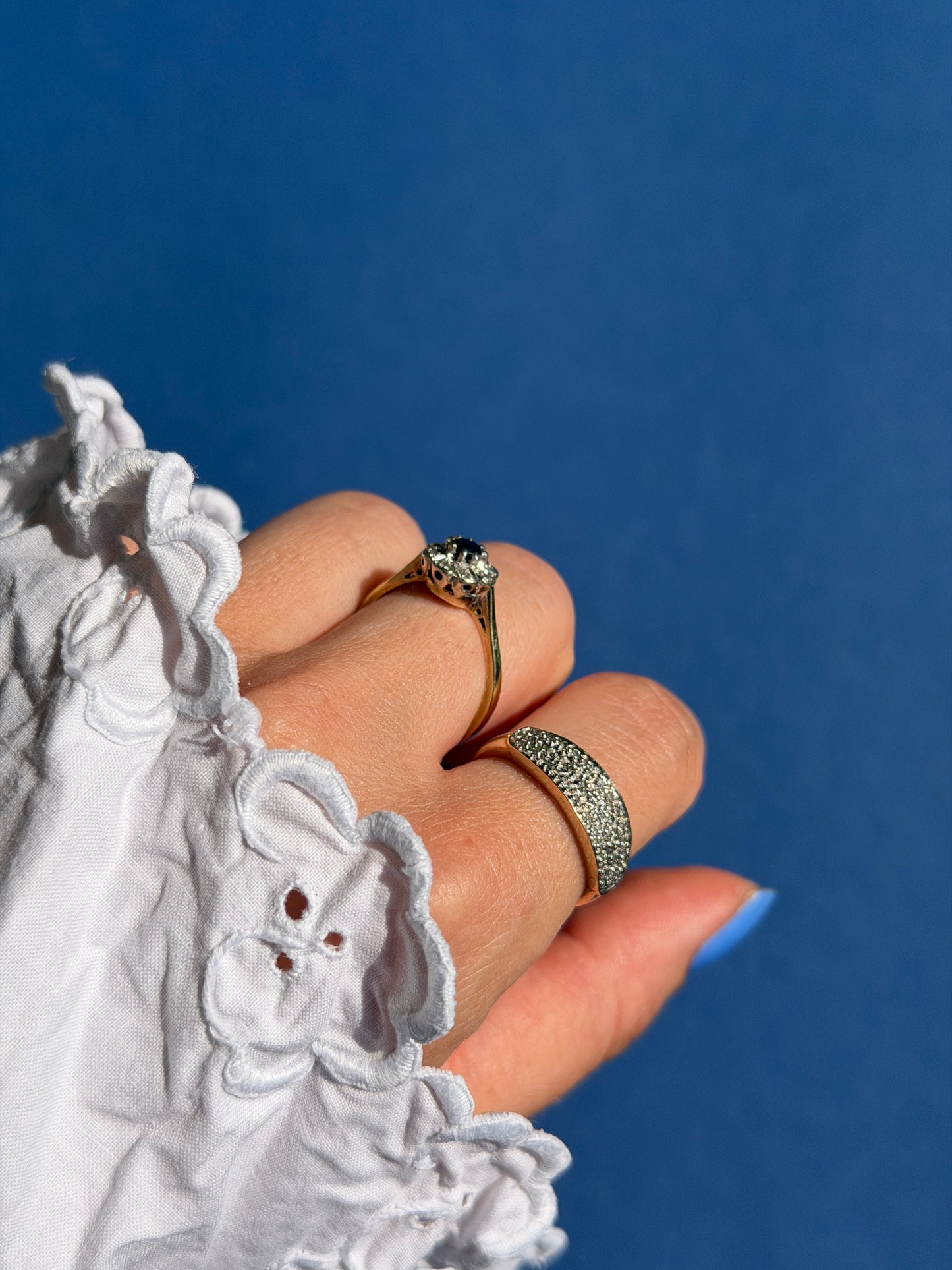 9ct diamond band ring