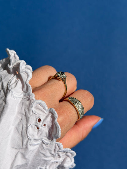 9ct diamond band ring
