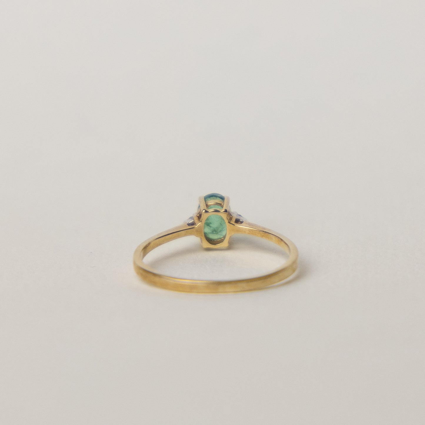 8 carat gold ring smaragd diamond