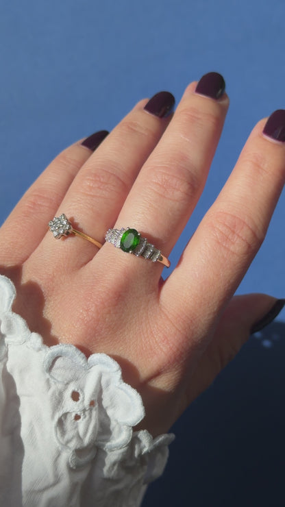 18ct diamond cluster ring
